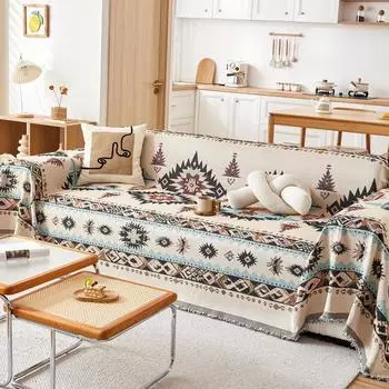 Этнический ретро диван полотенце бохо чехол одеяло против царапин диван стул мебель протектор 1/2/3/4 местный на все сезоны 180x130cm