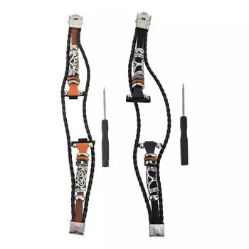 Этнический сменный ремешок для часов в стиле ретро, винтажный ремешок для смарт-часов с бусинами для FIT 3 Brown