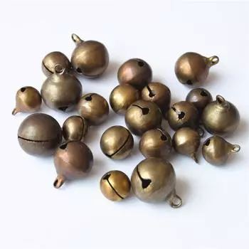 Этнический стиль бронзовый однословный открытый медный колокольчик сделай сам ручная работа ретро универсальный колокольчик ювелирные аксессуары 6mm