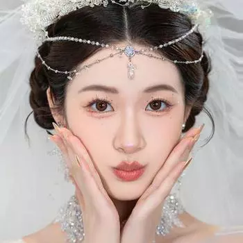 Этнический стиль, Экзотический стиль, Головной убор, Женская подвеска для бровей, Лоб, Богемные аксессуары, Старинная одежда, Цепочка на голову в стиле западных регионов, Фея