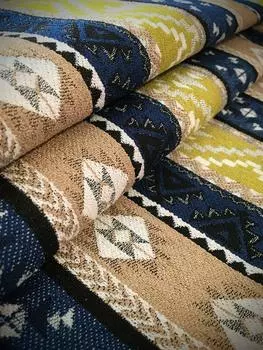 Этнический стиль полосатая ткань лоскуты ткани родной узор Ortega материалы для рукоделия принадлежности для рукоделия сумки ручной работы изготовление работы простое производство (свободно