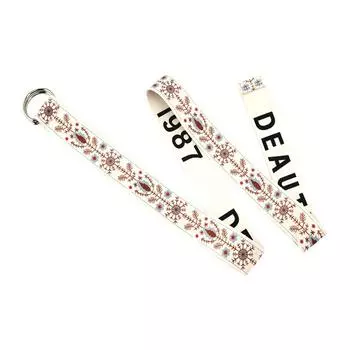 Этнический стиль тренд двойная кольцевая пряжка пояс холщовый ремешок нейлоновый плетеный ремень плетение пояс D