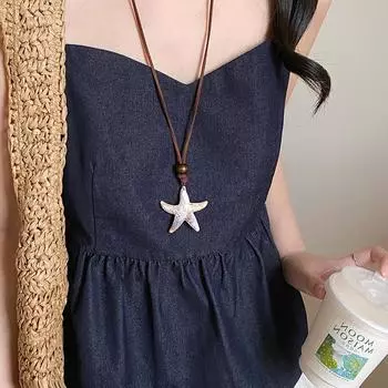 Этническое ожерелье с цветком Бодхи для женщин, девушек, длинная плетеная цепочка для свитера с цветком, ювелирные аксессуары, подарки на день рождения