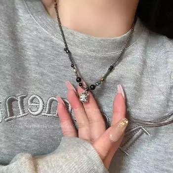 Этническое ожерелье с подвеской в виде льва из бисера - ретро-дизайн ключичной цепи для женщин Lion necklace