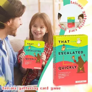 Это быстро обострилось 2-8 игроков - Возраст 10 - 15 минут на игру - Веселая кооперативная карточная игра - Игра для вечеринок, Семейная игровая ночь, Карточная игра для детей One Size