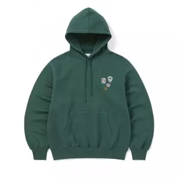 Это никогда не будет Pins Hoodie Темно-зеленый S