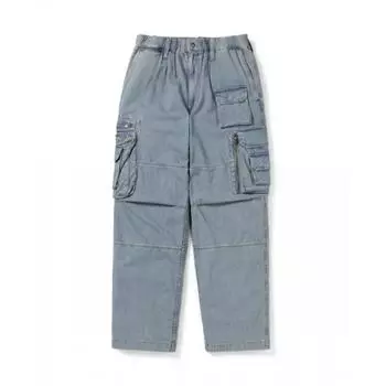 Это никогда не было Сумасшедшие брюки с несколькими молниями, вырезанные синие M