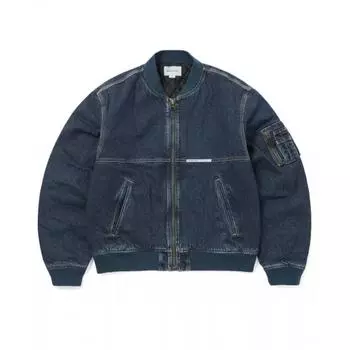 Это никогда не тот джинсовый бомбер куртка синяя S