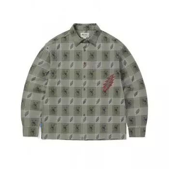 Это никогда не тот Gd Молния Жаккардовая рубашка Грязь S