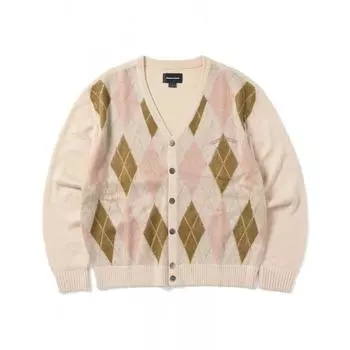 Это никогда не тот кардиган с узором Аргайл бежевый M