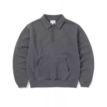 Это никогда не тот поло свитшот с застежкой-молнией на половину длины, темно-серый S