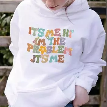 Это я, привет, я проблема, толстовка с капюшоном «Это я», модный ретро-музыкальный свитшот, эстетичная полуночная рубашка, толстовка с капюшоном против героя, подарки для фанатов S зелёный
