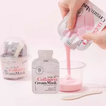 Jettu Liz Fit Collagen Cream Mask 55 г [упругость, сияние] 1 раз