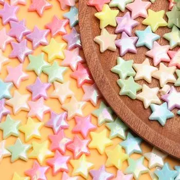 Jewelry Accessories AB Color Love Plum Star Acrylic for Jewelry Making Candy Mixed Color Round Beads Fashion Flat Heart