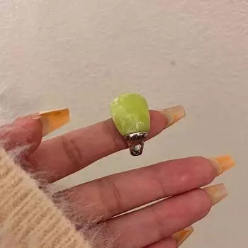 Jewelry Accessories Metal Ring Korean Style Wide Finger Buckle Geometric Open Ring Men