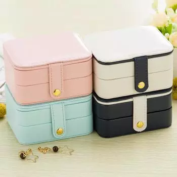 Jewelry Casket Packaging Box Makeup Case Box For Exquisite Cosmetics Beauty Organizer Container Boxes Graduation Birthday Gift