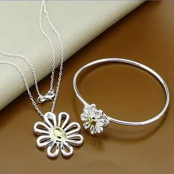 Jewelry Chrysanthemum Necklace Bracelet