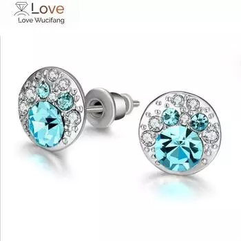 Ювелирные изделия Кристалл Сердце Подвеска Серьги-капли Кристалл От Австрийских ELEMENTS для Дня Матери Подарки Женщинам