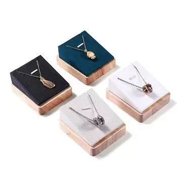 Jewelry Display Pendant Jade Necklace Display Stand Display Bracket Jewelry Organizer Storage Rack Jewelry Packaging 7x8x4.5cm зелёный