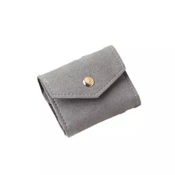 Jewelry Display Velvet Jewelry Display Bag Solid Color Earring Organizer Necklace Ring Bag Travel