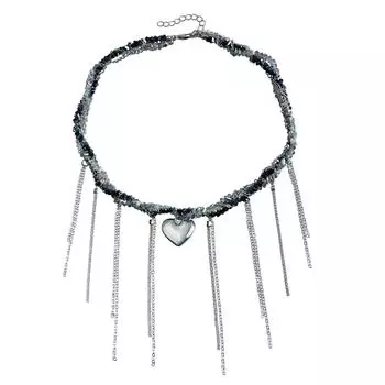 Jewelry Love Fringe Pendant Trend Temperament Clavicle Chain Premium Design Necklace