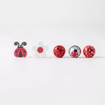 Jewelry Making Bracelet DIY String 2pcs 20mm/16mm Hemp Rope Accessories Seven Star Ladybug Tassel Wooden Beads Wooden Beads Delicate Jewelry