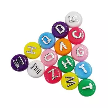 Jewelry Making Wholesale Loose Beads Necklace Bracelet Pendant DIY for 50PCS 10mm Letter Flatback