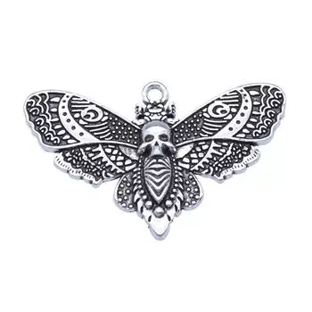 Jewelry Materials Skull Butterfly Charms Lot Components 5pcs
