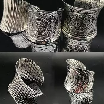 Ювелирные изделия Металлический браслет Винтажный браслет в стиле бохо Геометрический 19*6.5cm