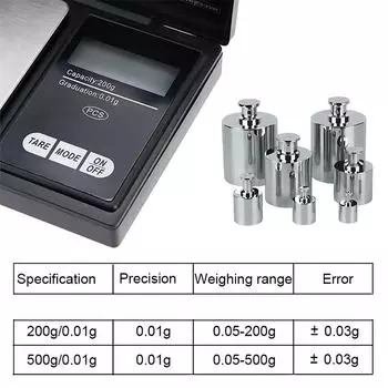 Jewelry Mini Stainless Steel Electronic Scale Digital Gold Gram Balance Weight Scale Portable Pocket Scales 200g/500g/0.01g