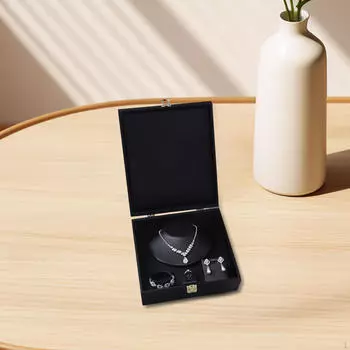 Jewelry Organizer Storage Tray Display Prop for Necklace Rings Bracelet Earrings Jewellery Showcase чёрный