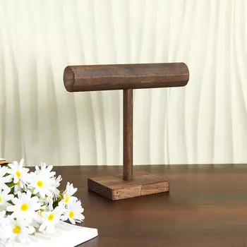 Jewelry Stand Desktop Display Rack Wooden Decorative Organizer Necklace Holder for 20cmx20cm