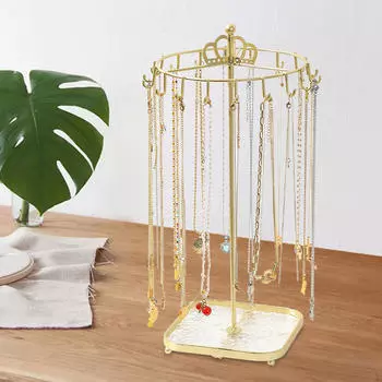 Jewelry Stand with Storage for Rings And Necklaces чёрный