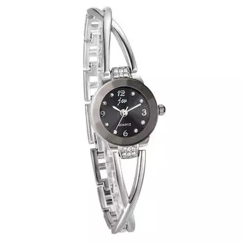 JewelryWe Блестящие милые часы Простые модные подарки на день рождения для женщин на День святого Валентина (Серебряный)