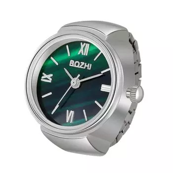 JEWELRYWE Gradation Ring Watch Ring Watch Number Dial Stripe Scale Surface Stylish Accessories Birthday Ring Watch Present Men s Women s