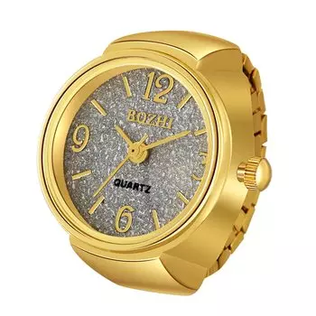 JEWELRYWE Кольцо Часы Кольцо Часы Свободный Размер Водонепроницаемые Женские Аналоговые Золотые Антикварные Белые Подарочные Часы Кольцо День Рождения Годовщина День Святого Валентина Золото