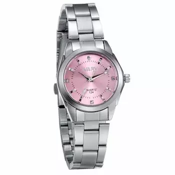 JEWELRYWE Нержавеющая сталь модный подарок для девушки женские часы, стильные, водонепроницаемые, аналоговые, ремешок, часы, женский аксессуар, пинг, день рождения, розовый