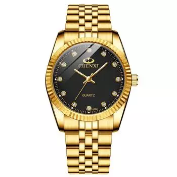 JEWELRYWE Парные часы Ультратонкие кварцевые аналоговые часы Светящиеся стрелки Повседневные часы из нержавеющей стали для влюбленных на свадьбу Романтический подарок Черные мужские