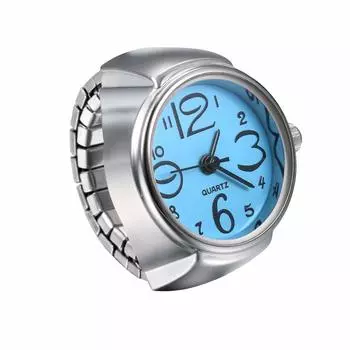 JEWELRYWE Watch Ring Stainless Steel Link Popular Waterproof Free Size Analog Quartz Business Casual Fashion Accessories Birthday Christmas Present