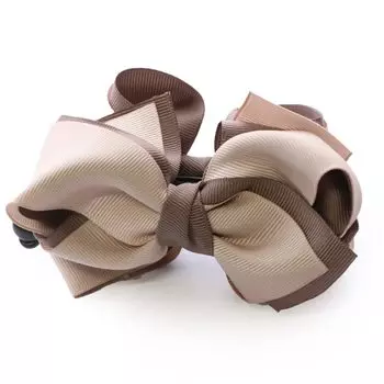 JewelVOX Банановый зажим для волос, двухцветная лента Grosgrain, большая для взрослых x [Jewel Box] для женщин (Розовый Грейдж)