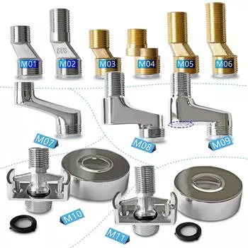 Эксцентриковый адаптер G1/2 наружная резьба x G3/4 наружная резьба Увеличенное расстояние Соединитель Удлиненный угловой переходник для смесительного клапана для душа 1 piece&G1I2 M to G3I4 M