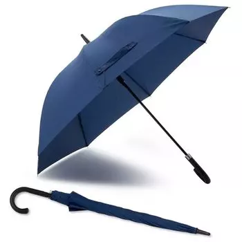 [Эксклюзив Amazon.co.jp] Зонт большого размера Ogawa, мужской, темно-синий, прочный, суперводоотталкивающий, легко собирать и хранить, 70 см, 8 спиц, японский Br