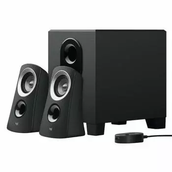 [Эксклюзив .co.jp] Logitech PC Speaker Z313 Stereo Black 2.1ch Subwoofer в комплекте с 3,5-мм входом Совместимый PC Speaker для ПК 2 года бесплатной гарантии