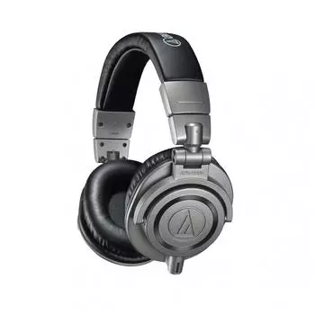[Эксклюзив на Amazon.co.jp] Профессиональные мониторные наушники Audio Technica ATH-M50xGM, проводные наушники, в комплекте специальный жесткий футляр, цвет серый, оружейная сталь