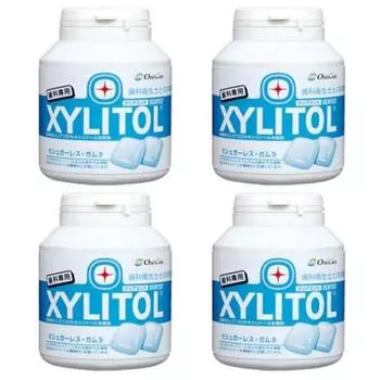 Эксклюзивная бутылка для жевательной резинки Lotte Xylitol, набор из 90 таблеток x 4, чистый мятный вкус