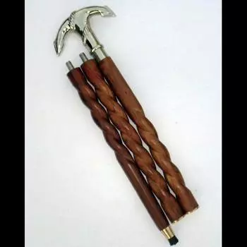 Эксклюзивная деревянная рабочая трость, античная ручка с головой Сфинкса, Walki 36 Inch коричневый