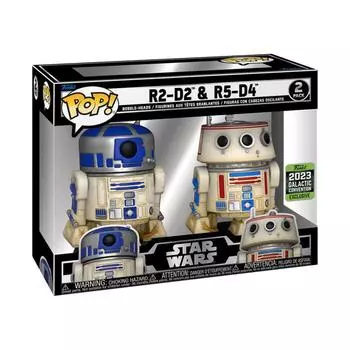 Эксклюзивная поп-музыка R2-D2 и R5-D4 Star Wars Celeb 2023! Винил 2шт.