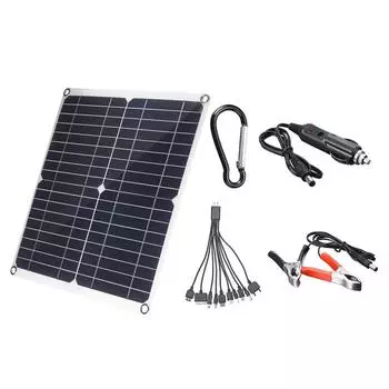 Эксклюзивная солнечная панель 25 Вт: Уличный многофункциональный внешний аккумулятор и охладитель для питомцев