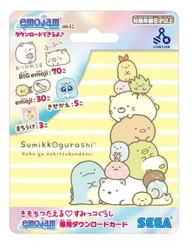 Эксклюзивная загрузочная карта смайлов SEGA FAVE Kimochi Tsutaeru Sumikko Gurashi