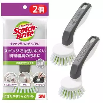 [Эксклюзивно для .co.jp] 3M Кухонная щетка Handy Non-Scratch Antibacterial 2 шт Scotch Brite K-505J Общая уборка